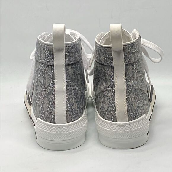 Dior B23 High Top 'Dior Oblique - Ruthenium Jacquard Sneakers size 43/us size 10 - Picture 6 of 15